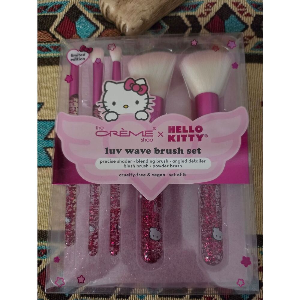 The Creme Shop Hello Kitty Pink 5 Piece Makeup Brush